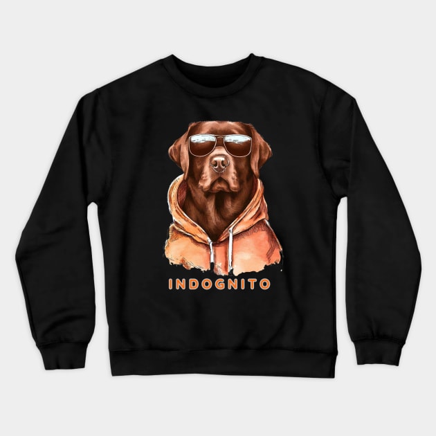 Labrador Retriever Indognito Crewneck Sweatshirt by ZogDog Pro
